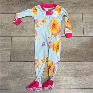 Burt's Bees Baby  Floral pajamas 3-6mo
